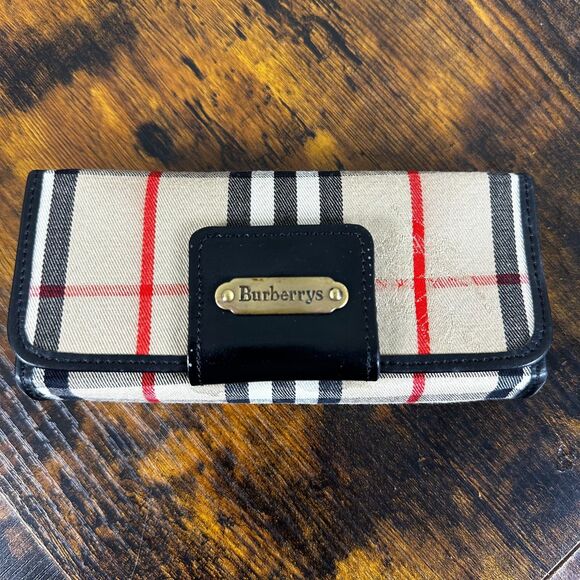 Burberry Nova Check Plaid Vintage Golf Ball Pouch Holder